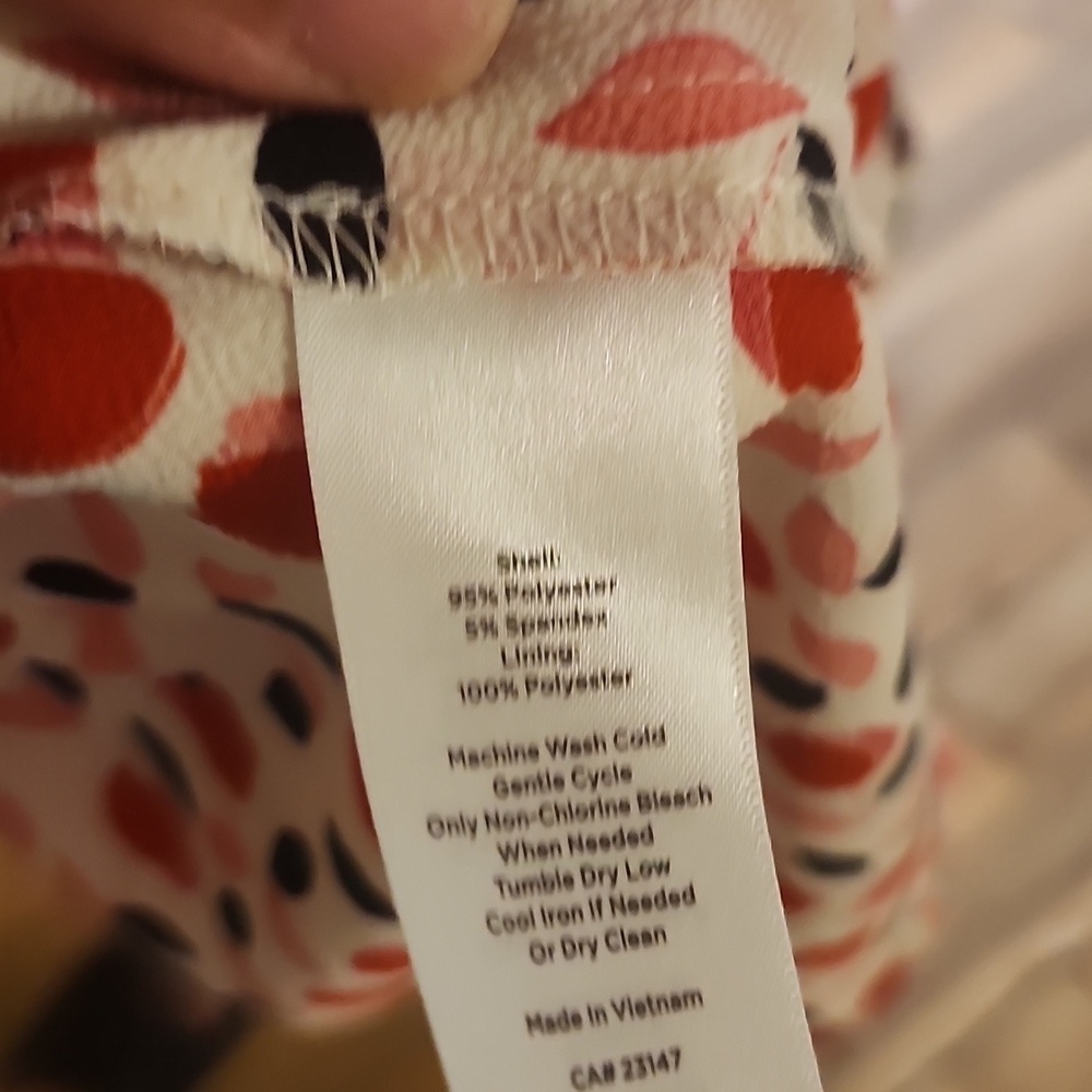 Talbots Red and White Floral Midi Dress - Picture 7 of 16